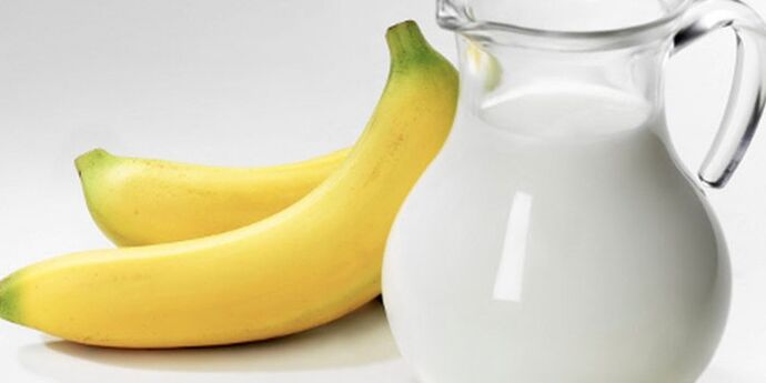 Bananen und Milch zum Abnehmen