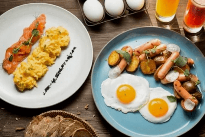 Proteindiät von Geschirr